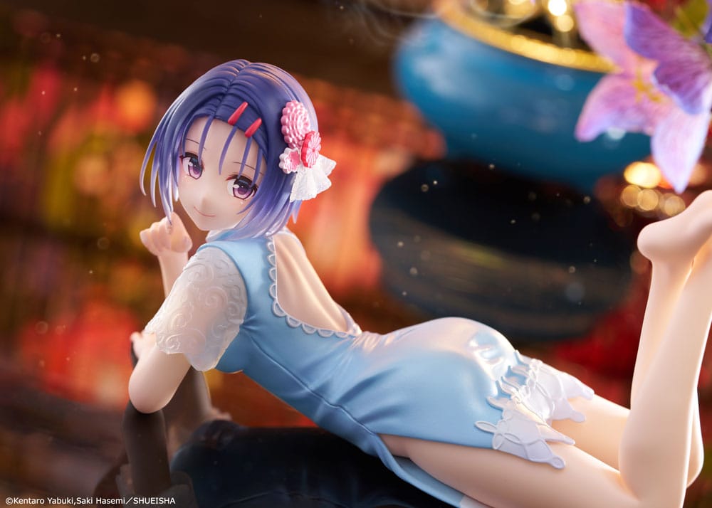 To Love-Ru Darkness PVC-standbeeld Desktop Schattig figuur Haruna Sairenji (China Dress Ver.) 13 cm