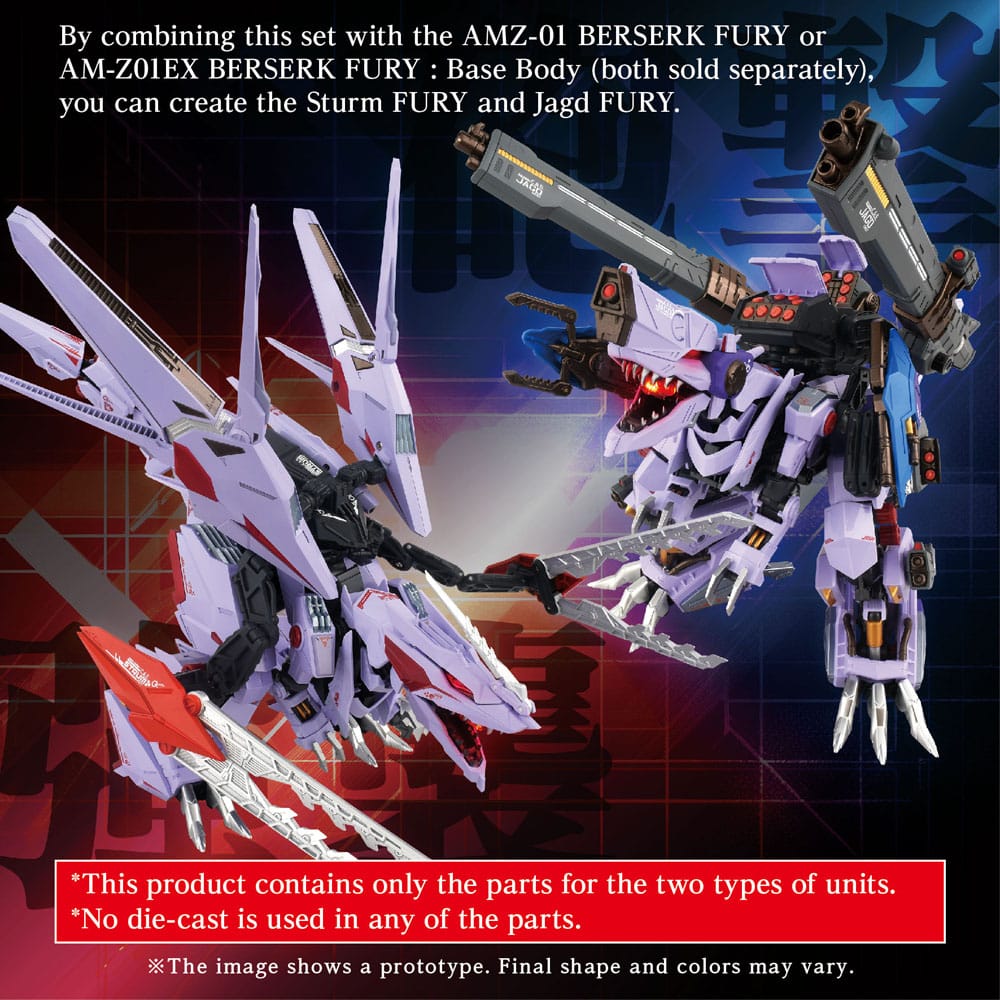Zoids modelset accessoireset AM-Z01CP Berserk Fury Sturm & Jagd-eenheid