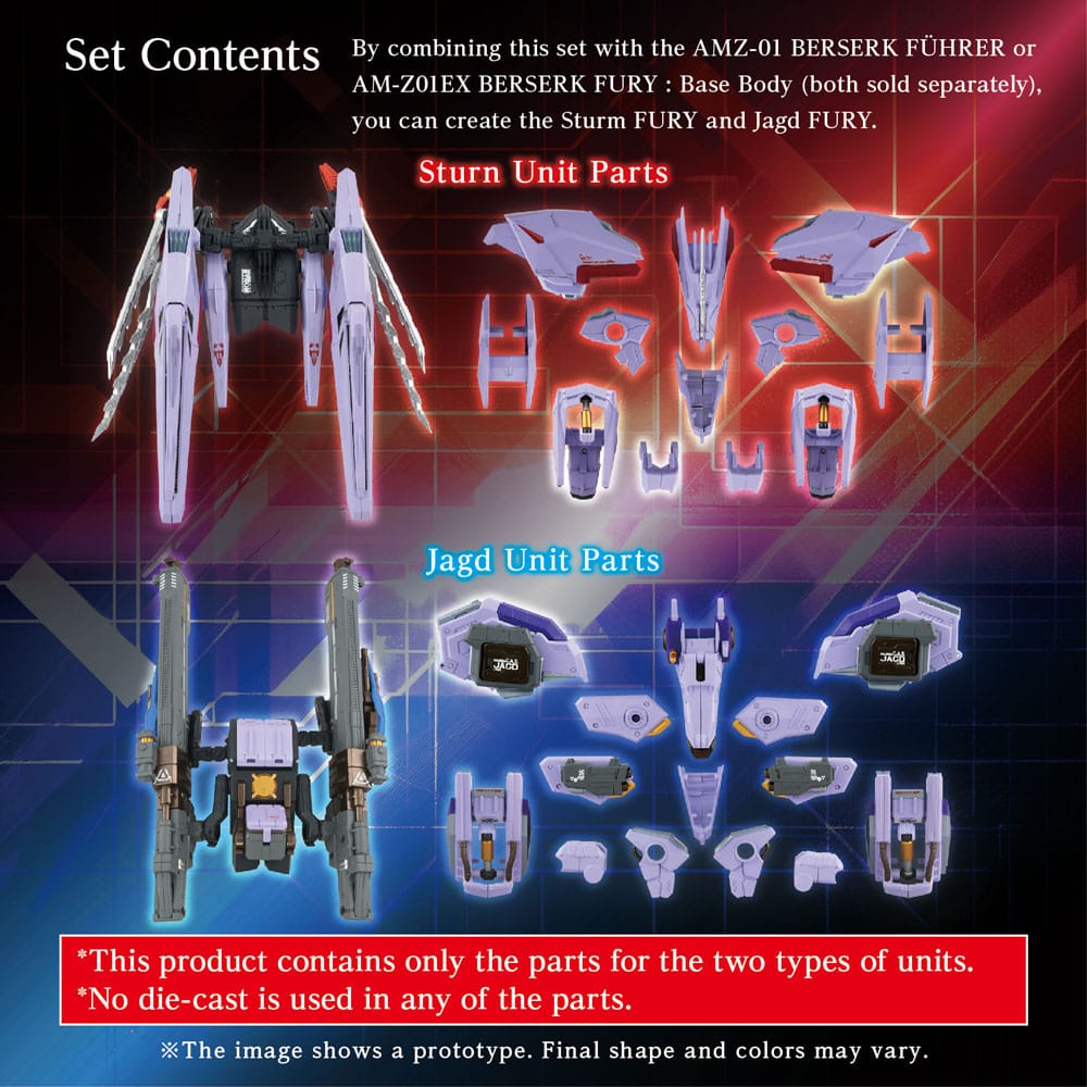 Zoids modelset accessoireset AM-Z01CP Berserk Fury Sturm & Jagd-eenheid