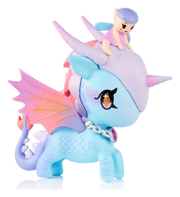 Unicorno Vensterdoosfiguur Mystieke Draaklijn Fee Draak 8 cm