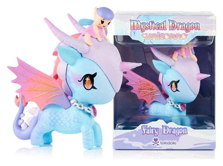 Unicorno Vensterdoosfiguur Mystieke Draaklijn Fee Draak 8 cm