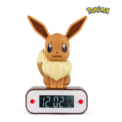Pokémon -wekker met licht evoli 18 cm