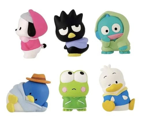 Sanrio Twinchees Mini -figuren Hapidanbui Hoodie 5 cm display (24)