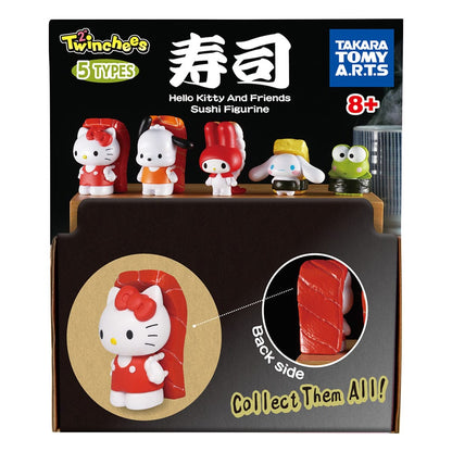 Sanrio Twinchees Minifiguren Hello Kitty & Friends Sushi Kawai 5 cm Display (24)