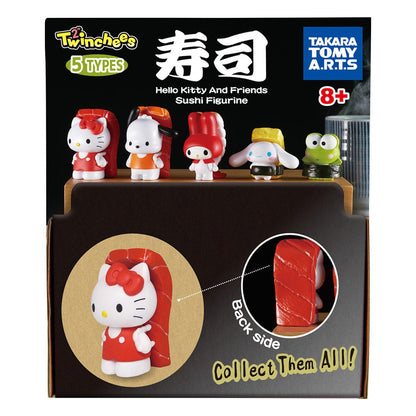Sanrio Twinchees Minifiguren Hello Kitty & Friends Sushi Kawai 5 cm Display (24)