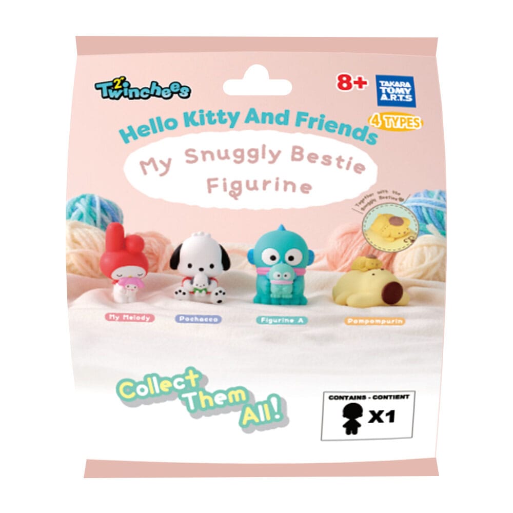Sanrio Twinchees Minifiguren Hello Kitty & Friends My Cuddly Buddy 5 cm Blind Pack Display (24)
