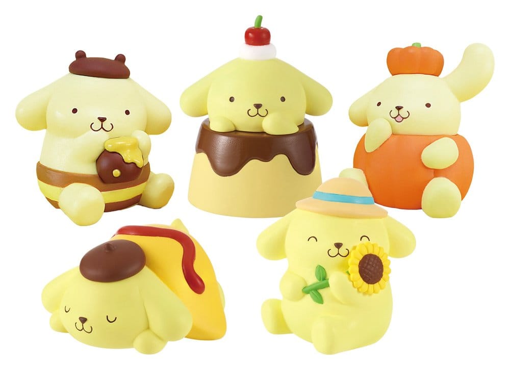 Sanrio Twinchees Minifiguren Pompompurin My Fav Color 5 cm Blind Pack Display (24)