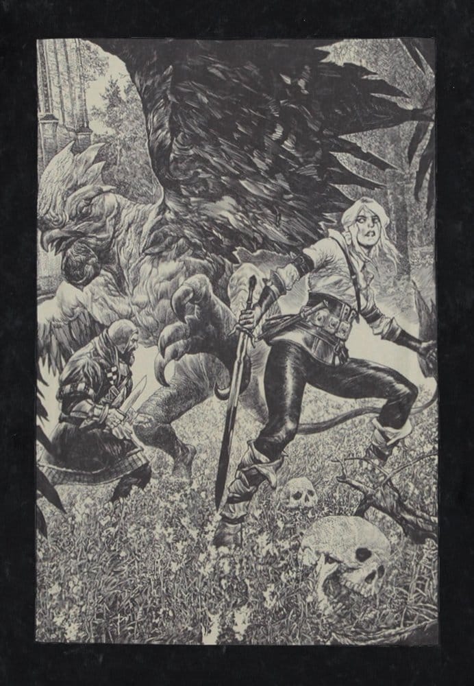 Het Witcher T-shirt Ciri en de Basilisk