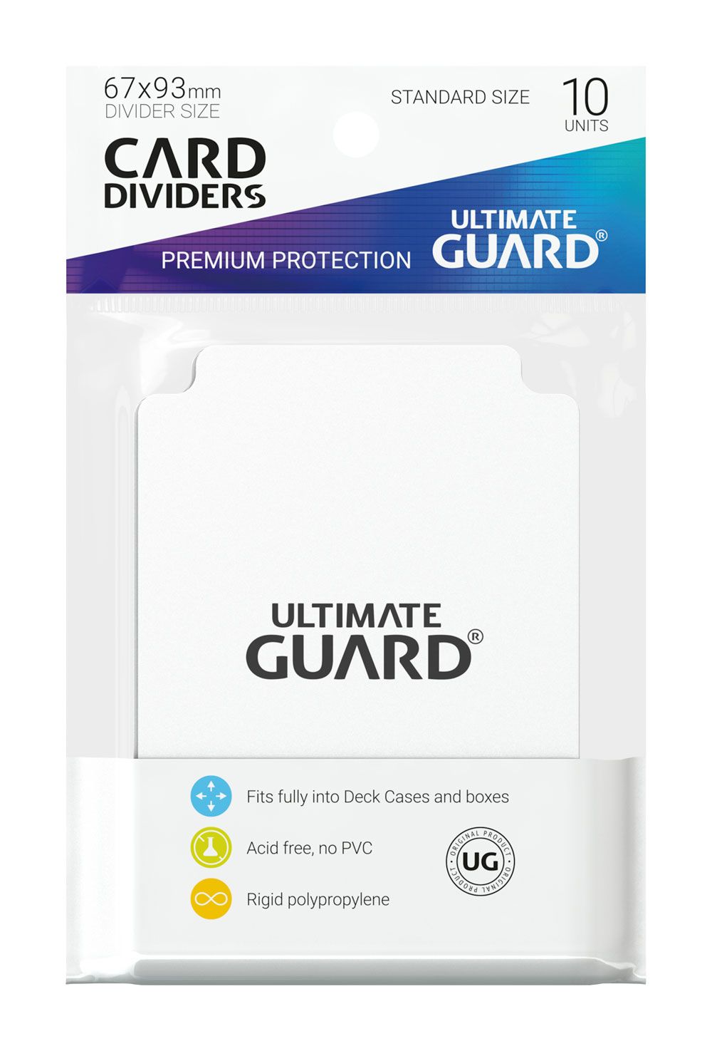 Ultimate Guard Card Dividers Standaardgrootte (10) - Wit