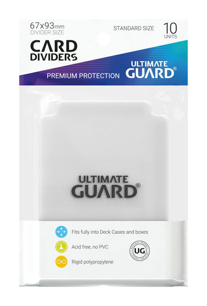 Ultimate Guard Card Dividers Standaardgrootte (10) - Transparant