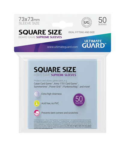 Ultimate Guard Supreme Sheeves for Board Game Cards Square (50)