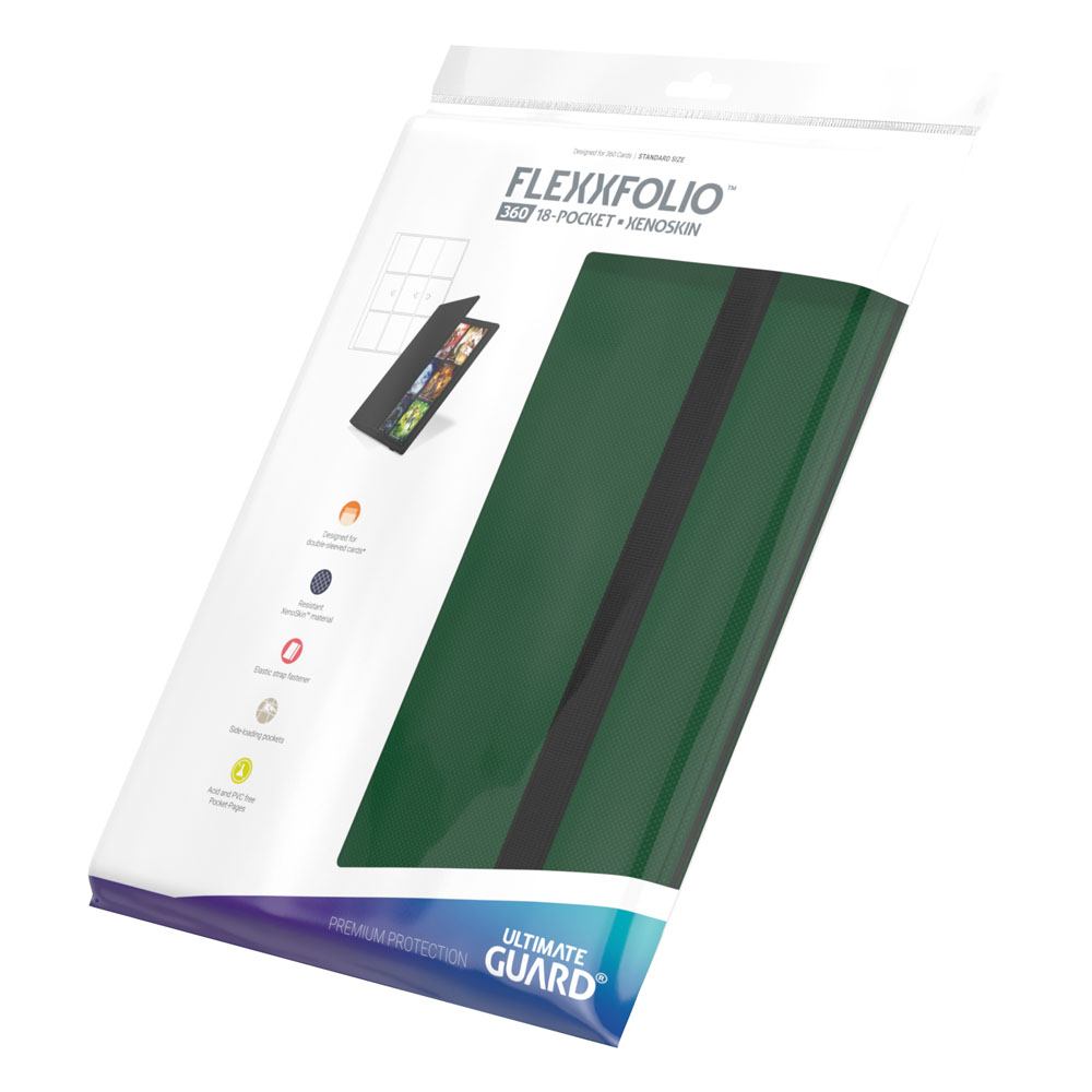 Ultimate Guard Flexxfolio 360 18 -Pocket Xenoskin - Green