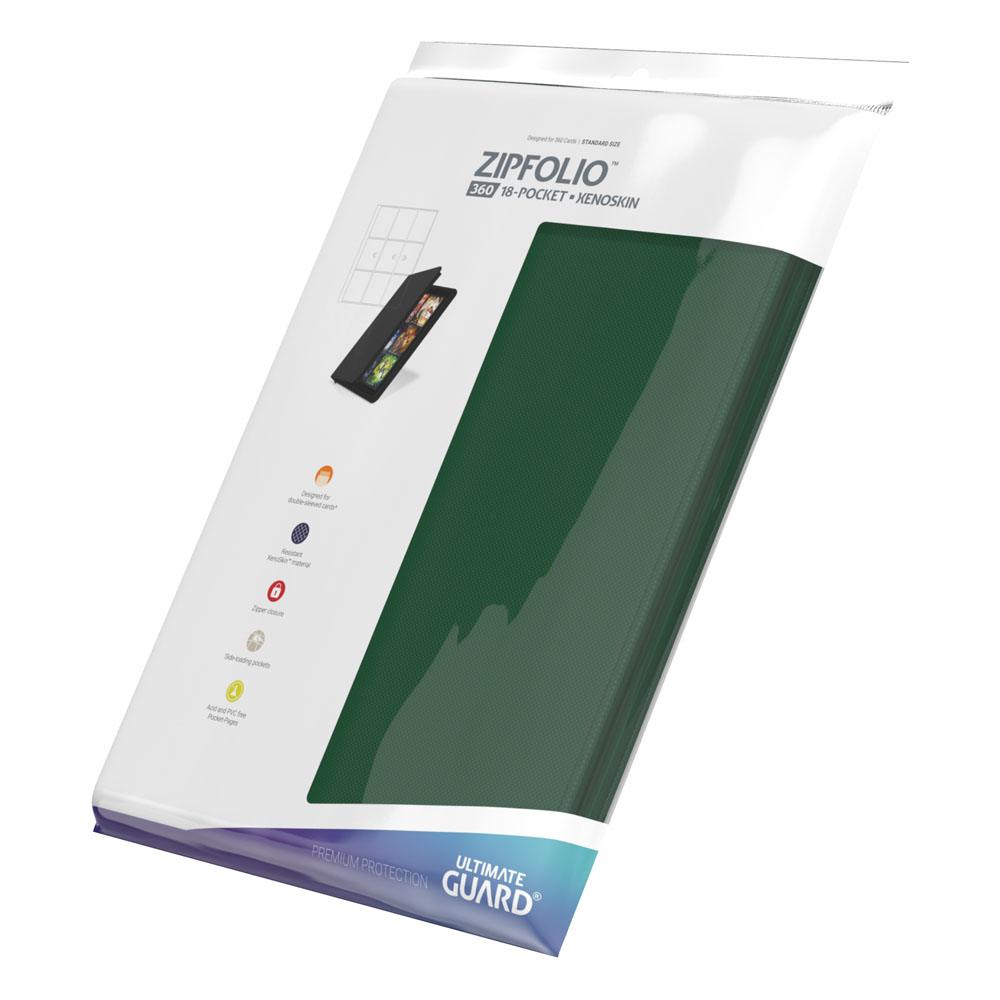 Ultimate Guard Zipfolio 360 18 -Pocket Xenoskin - Green