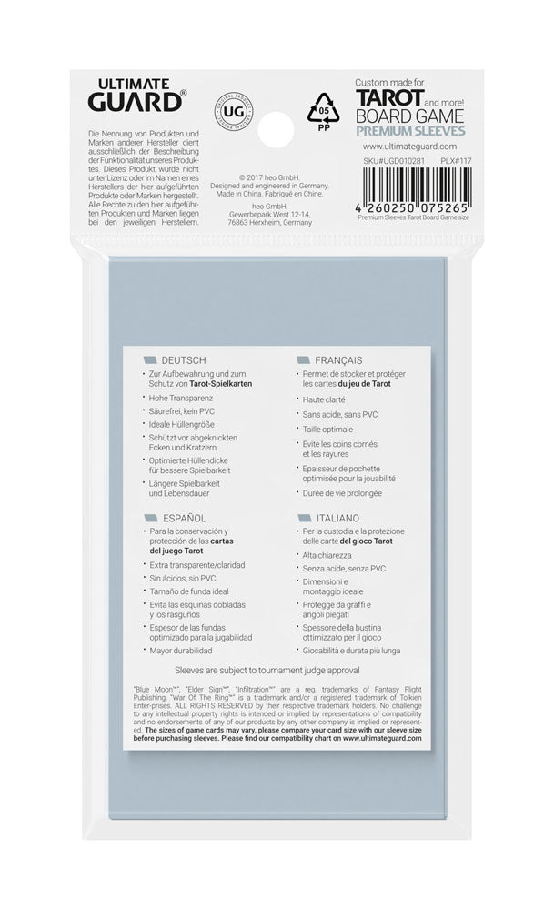 Ultimate Guard Board Game Sheeves (50) - Tarot