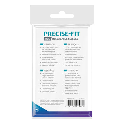 Ultimate Guard Precuse -Fit Sheeves Standard Grootte (100) - Hersluitbaar