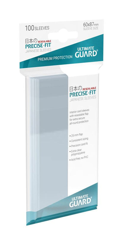 Ultimate Guard Precuse -Fit mouwen Japanse grootte (100) - Hersluitbaar