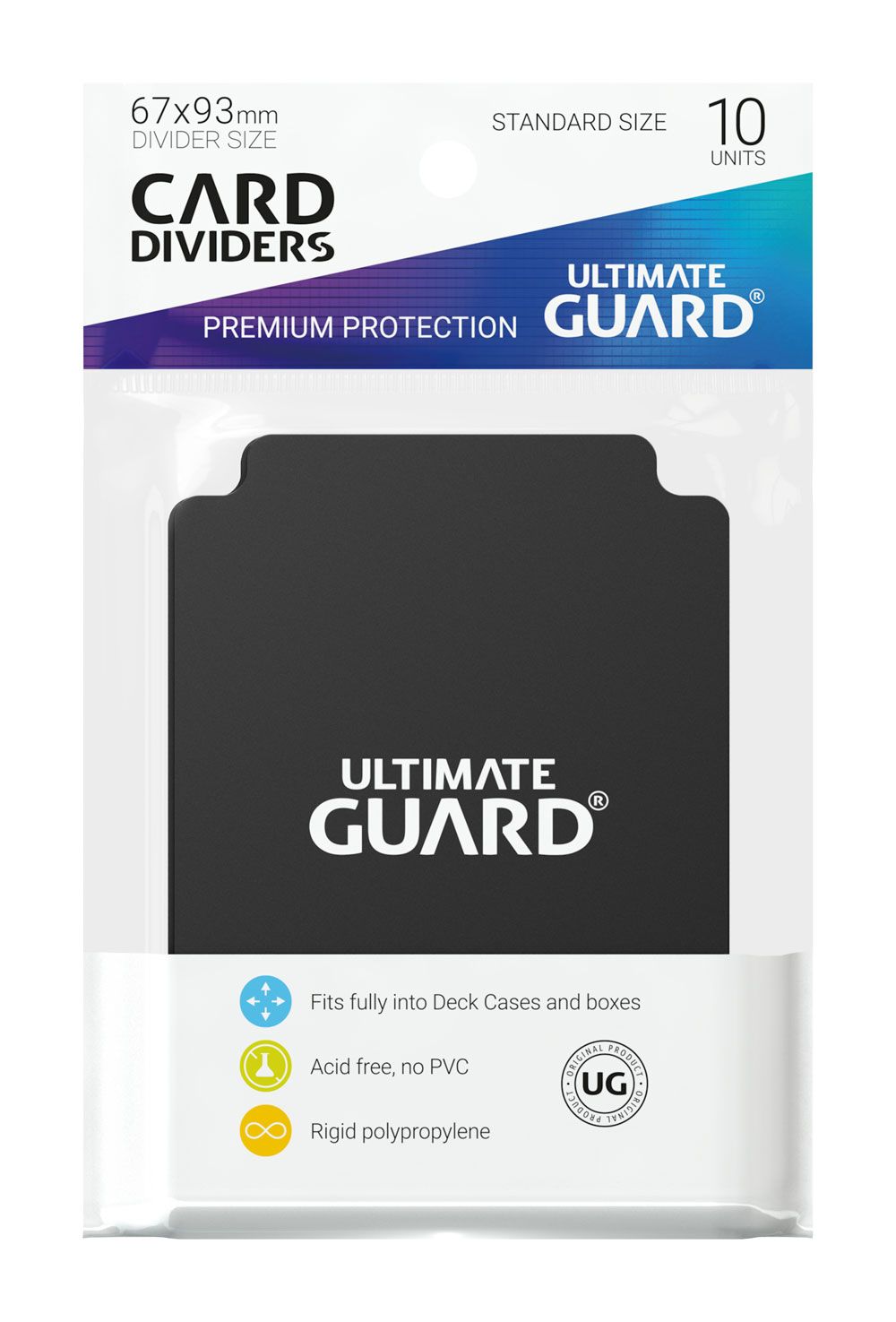 Ultimate Guard Card Dividers Standaardgrootte (10) - Zwart