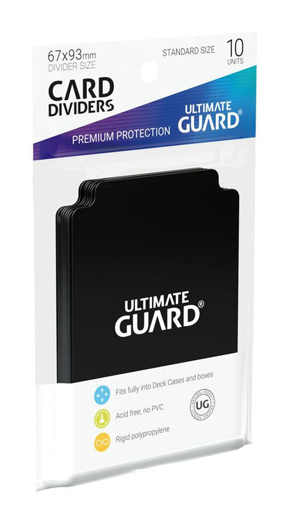Ultimate Guard Card Dividers Standaardgrootte (10) - Zwart