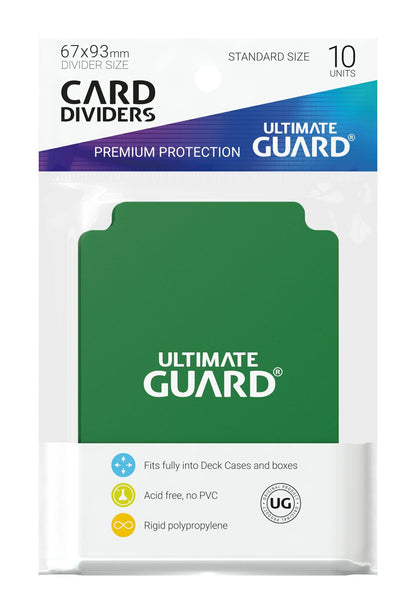 Ultimate Guard Card Dividers Standaardgrootte (10) - Groen