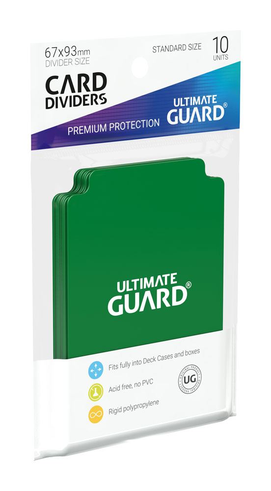 Ultimate Guard Card Dividers Standaardgrootte (10) - Groen