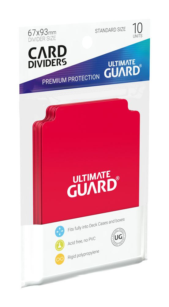 Ultimate Guard Card Dividers Standaardgrootte (10) - Rood