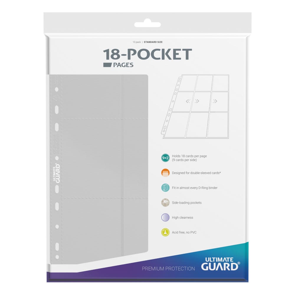 Ultimate Guard 18-Pocket Pages Side-loading (10)-Wit