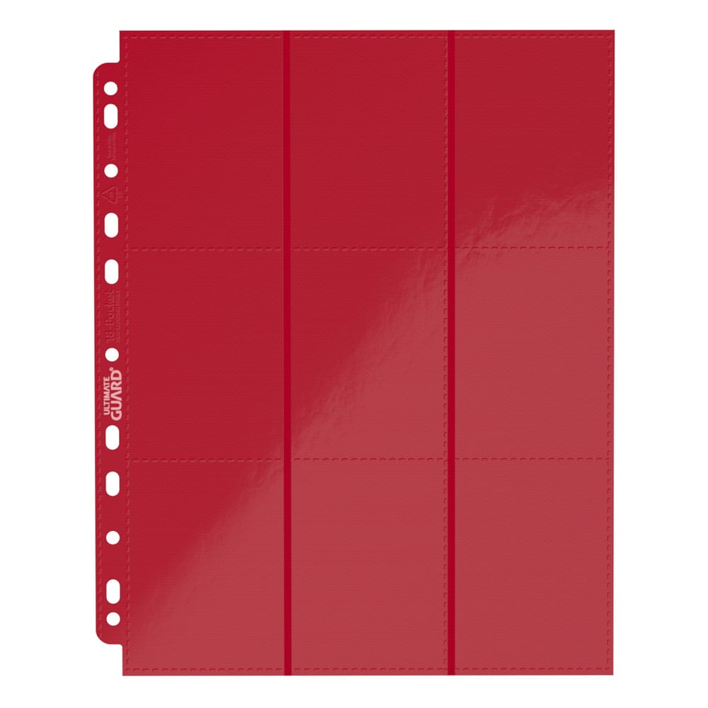 Ultimate Guard 18-Pocket Pages Side-loading (10)-Rood