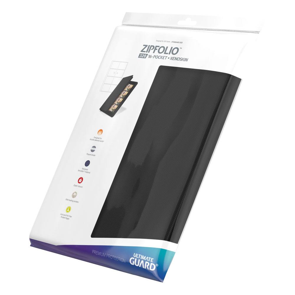 Ultimate Guard Zipfolio 320 16 -Pocket Xenoskin - Black