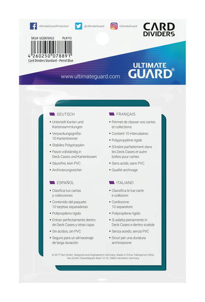Ultimate Guard Card Dividers Standaardgrootte (10) - benzine