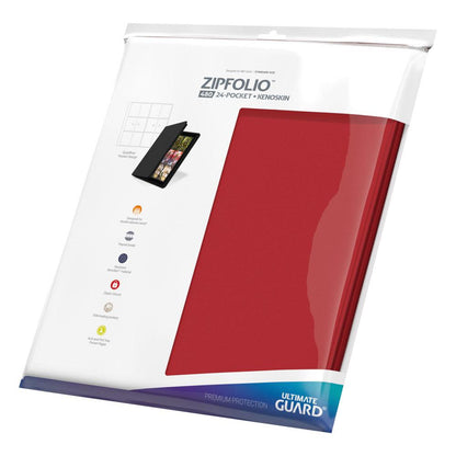 Ultimate Guard Zipfolio 480 24 -Pocket Xenoskin - Red