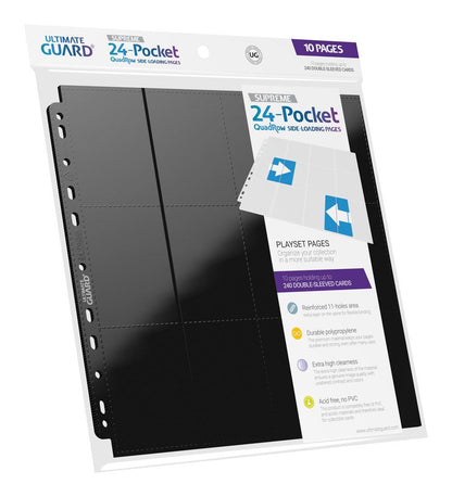 Ultimate Guard 24-Pocket Quadrow Pages Side-loading (10)-Zwart