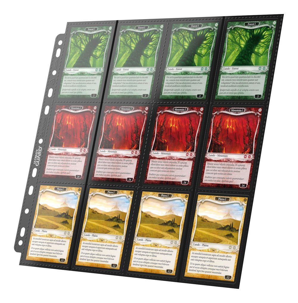 Ultimate Guard 24-Pocket Quadrow Pages Side-loading (10)-Zwart