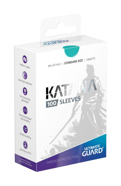 Ultimate Guard Katana Sleeves Standard Grootte (100) - Turquoise