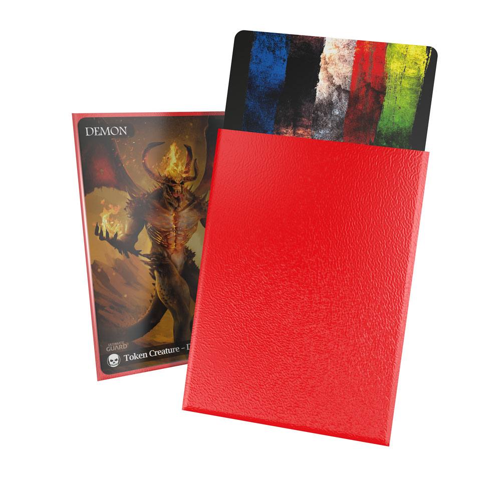 Ultimate Guard Cortex Sheeves Matte Standard Grootte (100) - Rood