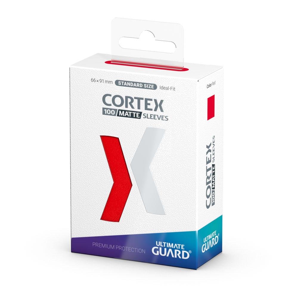 Ultimate Guard Cortex Sheeves Matte Standard Grootte (100) - Rood