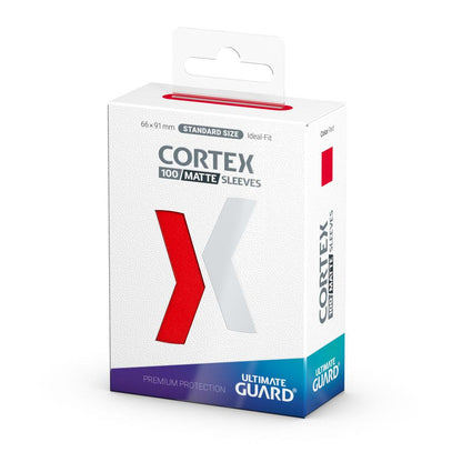 Ultimate Guard Cortex Sheeves Matte Standard Grootte (100) - Rood