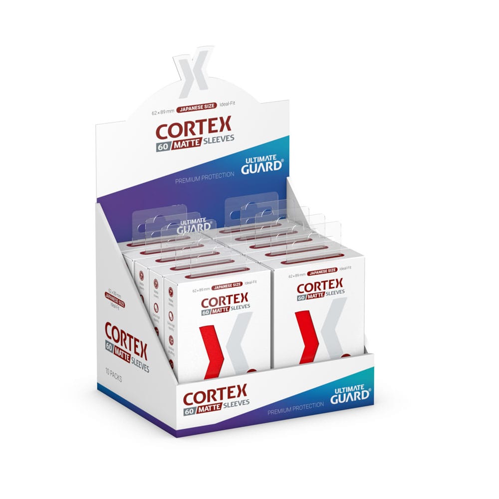 Ultimate Guard Cortex Mouwen Matte Japanse maat (60) - Rood