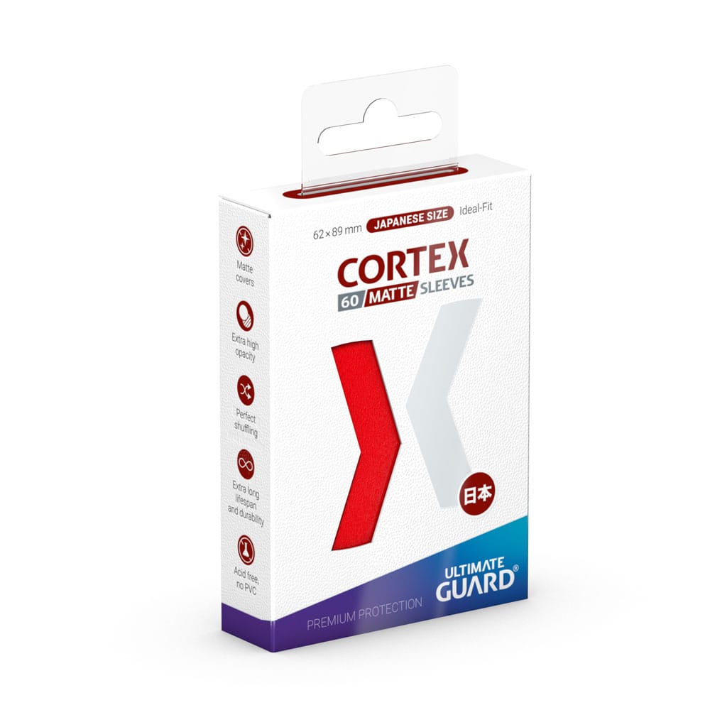 Ultimate Guard Cortex Mouwen Matte Japanse maat (60) - Rood