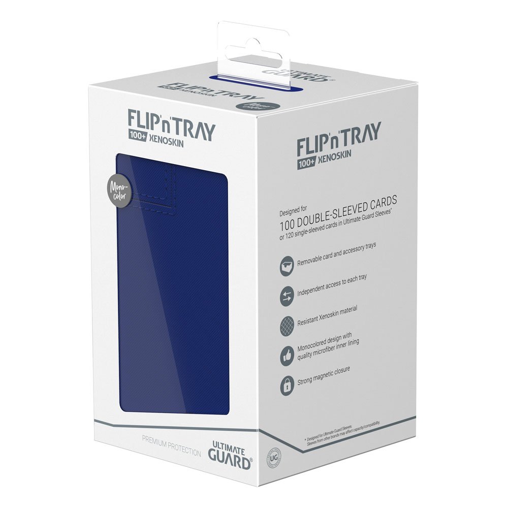 Ultimate Guard Flip'n'tray 100+ Xenoskin - Blauw