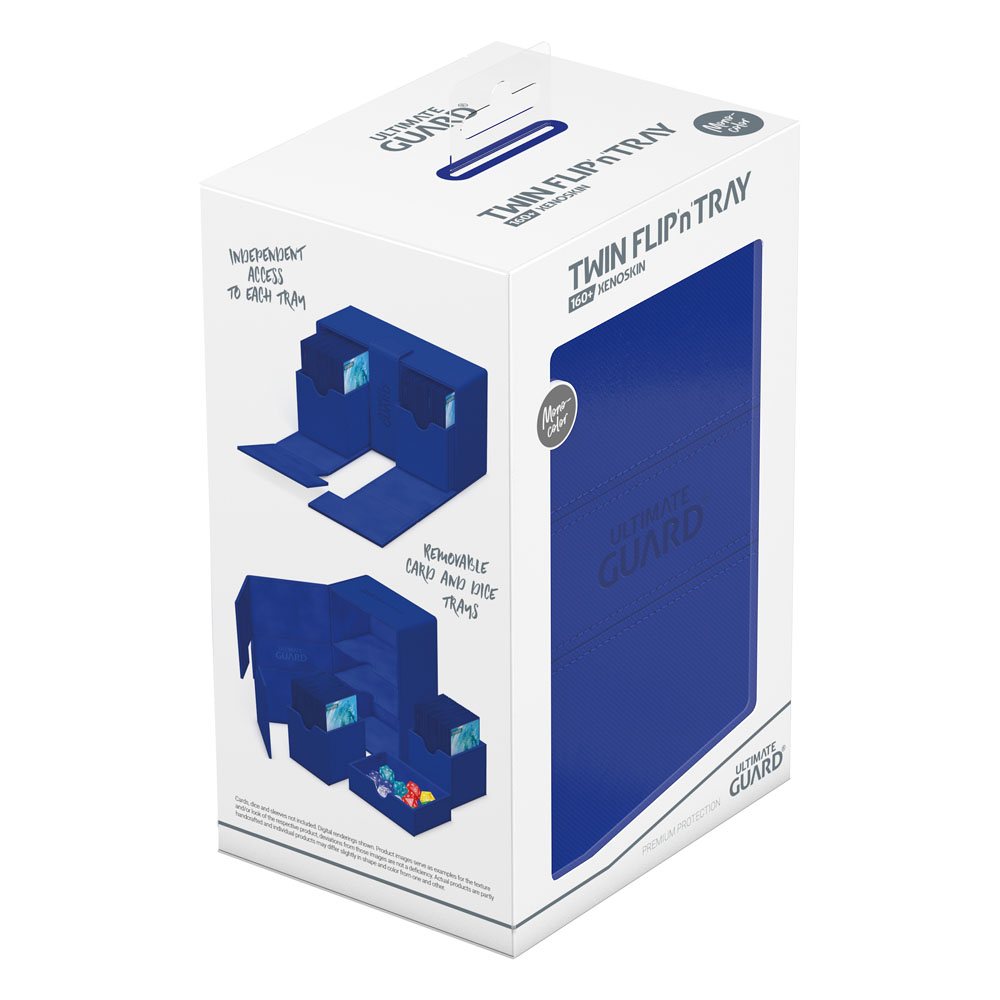 Ultimate Guard Twin Flip'n'tray 160+ Xenoskin - Blauw