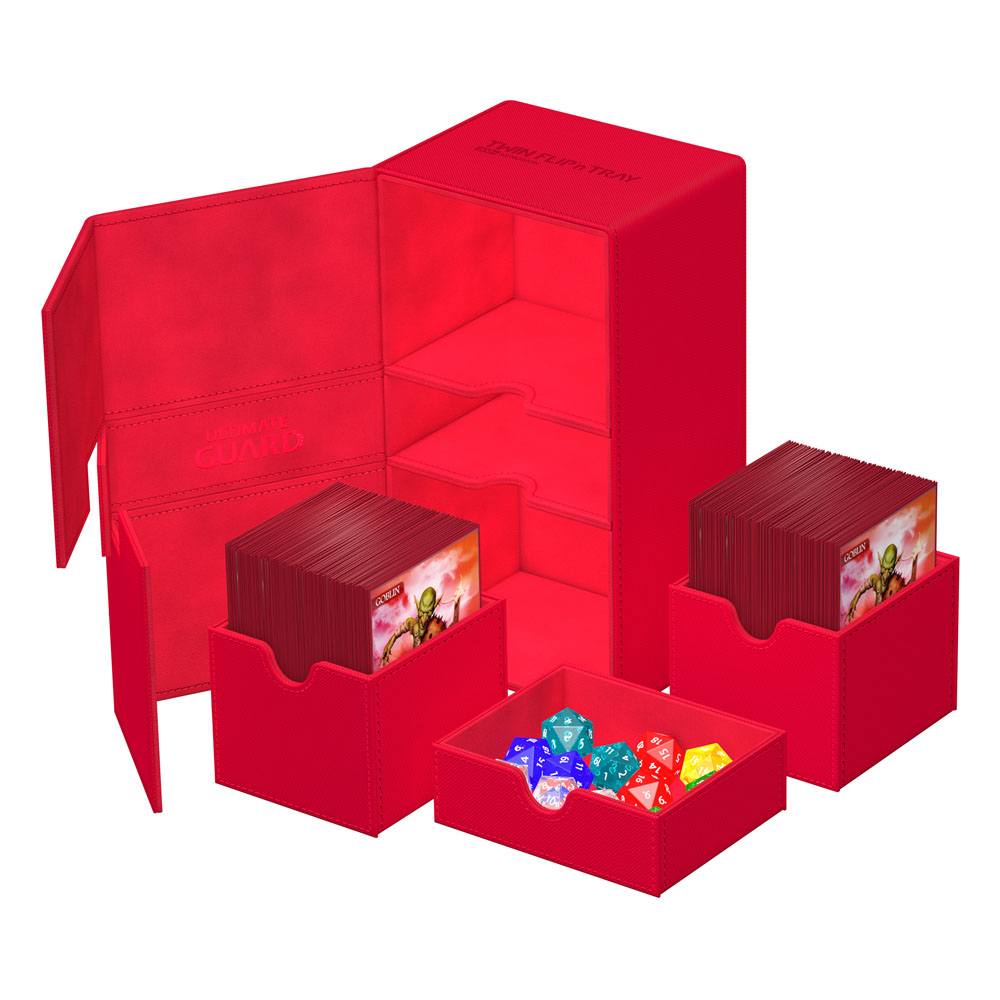 Ultimate Guard Twin Flip'n'tray 200+ Xenoskin - Red