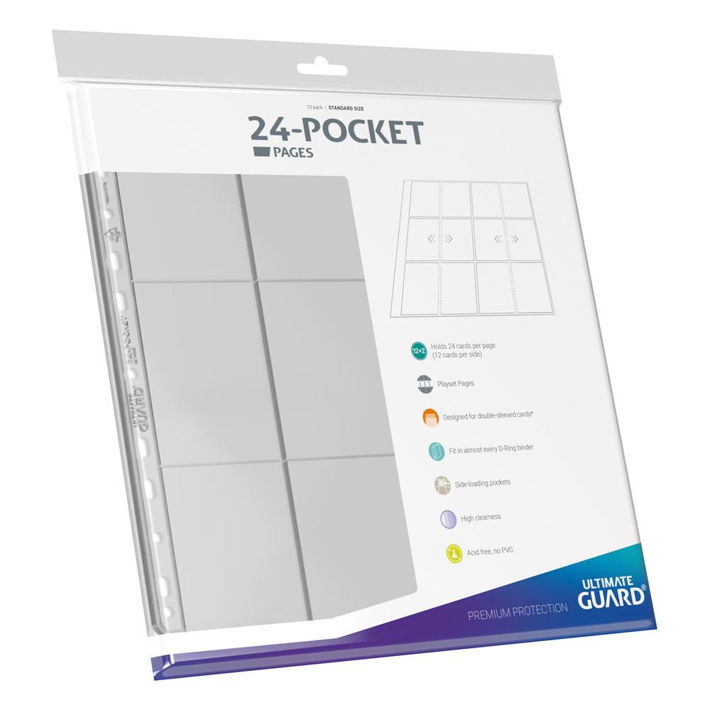 Ultimate Guard 24-Pocket Quadrow Pages Side-loading (10)-Transparant