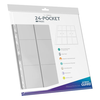 Ultimate Guard 24-Pocket Quadrow Pages Side-loading (10)-Transparant