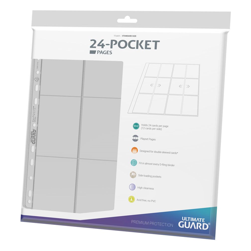Ultimate Guard 24-Pocket Quadrow Pages Side-loading (10)-Transparant