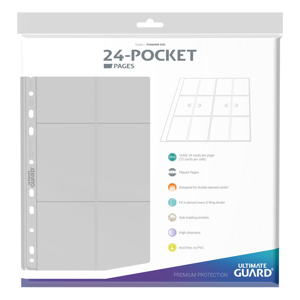 Ultimate Guard 24-Pocket Quadrow Pages Side-loading (10)-Transparant