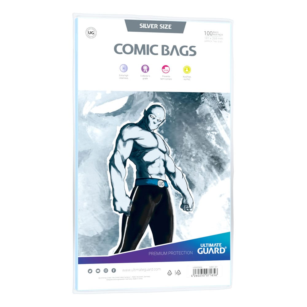 Ultimate Guard Comic Bags Standard (100) - Zilvermaat