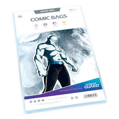 Ultimate Guard Comic Bags Standard (100) - Zilvermaat