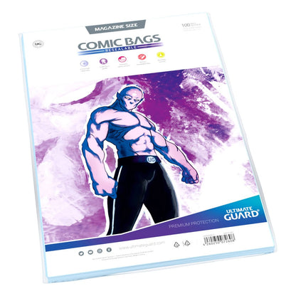 Ultimate Guard Comic Bags Hersluitbaar (100) - Magazine -maat