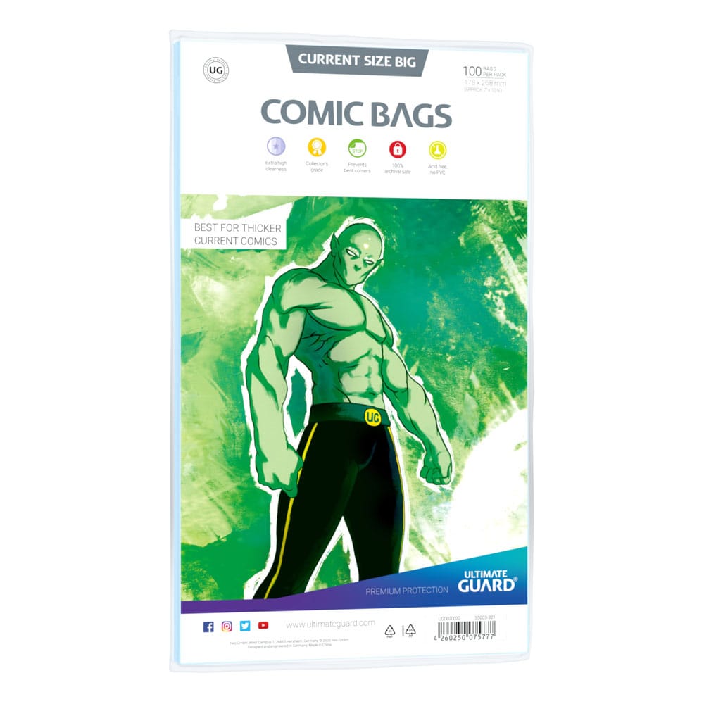 Ultimate Guard Comic Bags Standard (100) - Huidige grootte groot