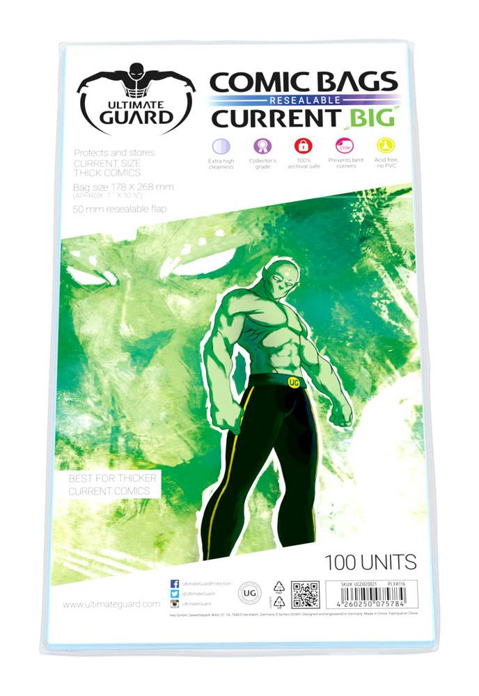 Ultimate Guard -striptassen Hersluitbaar (100) - Huidige grote maat